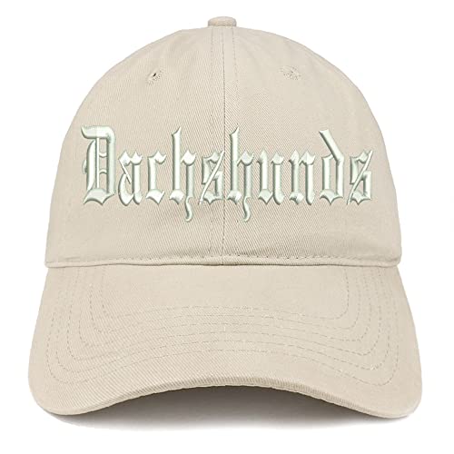 Trendy Apparel Shop Old English Dachshunds Low Profile Soft Cotton Baseball Cap