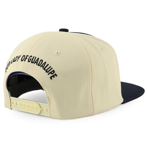 Trendy Apparel Shop Mexico Guadalupe Embroidered Flat Bill Snapback Cap