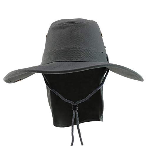 Trendy Apparel Shop XXL Oversize Cowboy Style Cap with Neck Flap