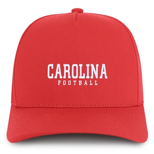 Trendy Apparel Shop Carolina Embroidered 5 Panel Structured Baseball Cap