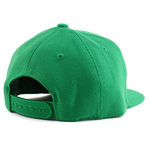 Trendy Apparel Shop Infant to Toddler Kid's Plain Structured Flatbill Snapback Cap