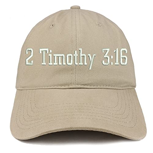 Trendy Apparel Shop 2 Timothy 3:16 Low Profile Soft Cotton Baseball Cap