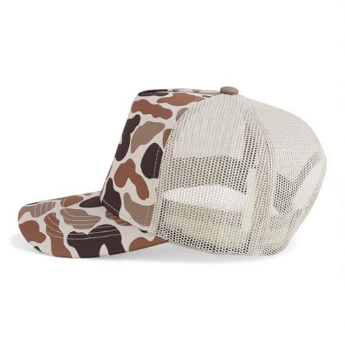 Trendy Apparel Shop 5 Panel Structured Crown Curved Bill Trucker Cap