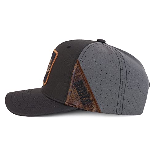 Trendy Apparel Shop Rodeo Embroidered Curved Bill Laser Punching Back Baseball Cap