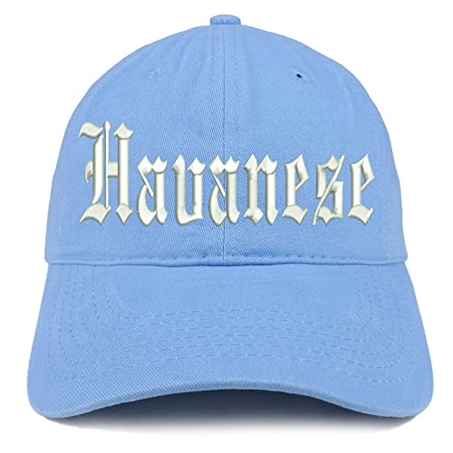 Trendy Apparel Shop Old English Havanese Low Profile Soft Cotton Baseball Cap