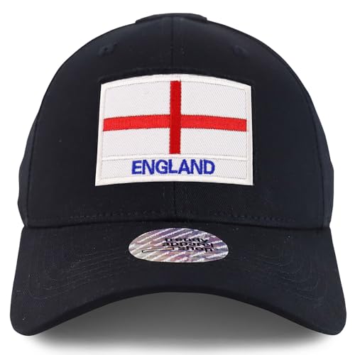 Trendy Apparel Shop England Flag Hook and Loop Patch Tactical Baseball Cap