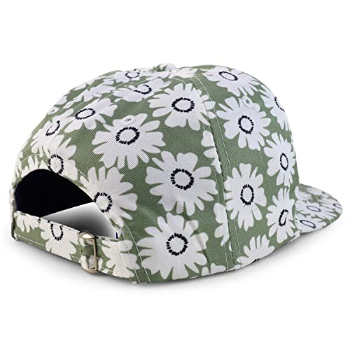 Trendy Apparel Shop 5 Panel Structured Flatbill Snapback Cap