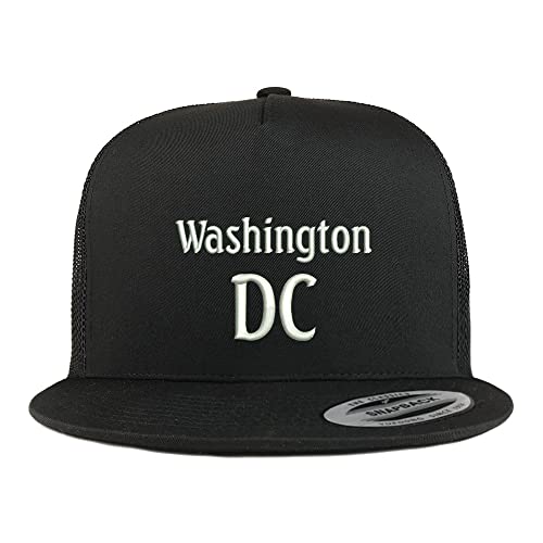 Trendy Apparel Shop Washington DC Embroidered 5 Panel Flatbill Trucker Cap