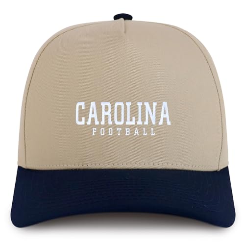 Trendy Apparel Shop Carolina Embroidered 5 Panel Structured Baseball Cap