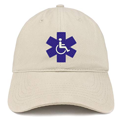 Trendy Apparel Shop Service Dog with Wheel Chair Logo Embroidered Brushed Cap