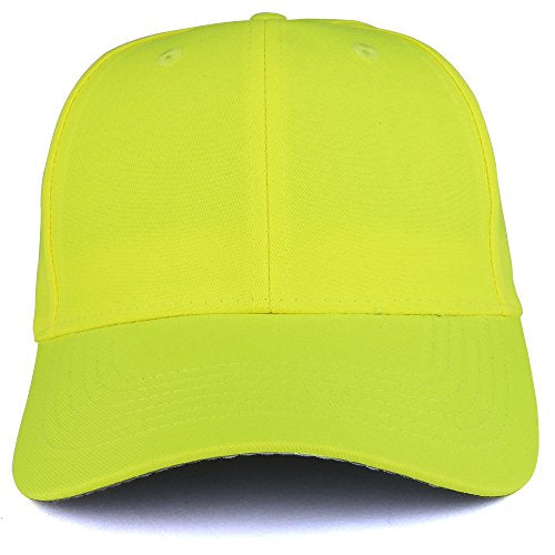 Trendy Apparel Shop Solid Enhanced Visibility Safety Flourescent Structured Ball Cap