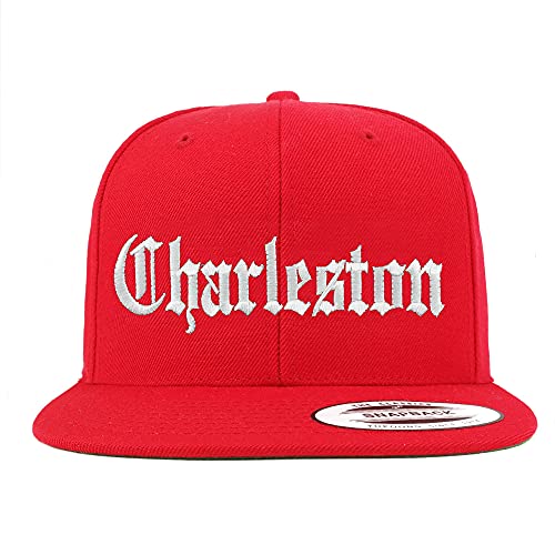 Trendy Apparel Shop Charleston Old English Embroidered Flatbill Snapback