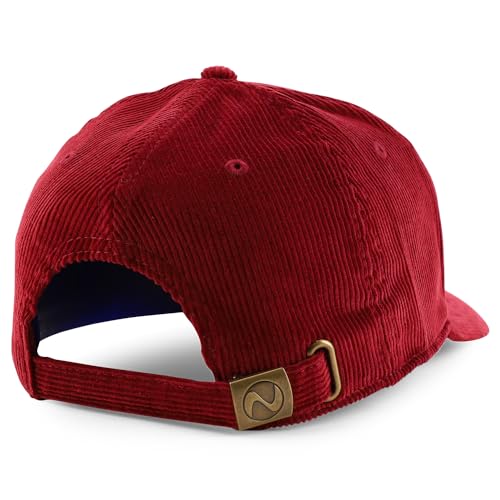 Trendy Apparel Shop Structured 6 Panel Cotton Corduroy Baseball Cap