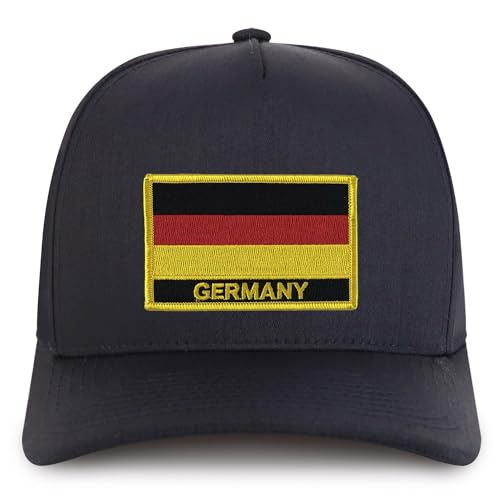 Trendy Apparel Shop Germany Flag Embroidered Patch 5 Panel Cotton Pro Style Cap