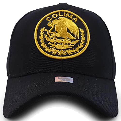 Trendy Apparel Shop Cities of Mexico Circular Logo Embroidered Structured Baseball Cap