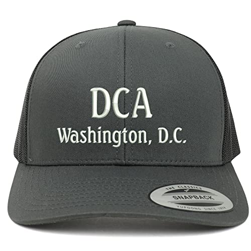 Trendy Apparel Shop DCA Washington DC Embroidered Retro Fit Trucker Mesh Cap