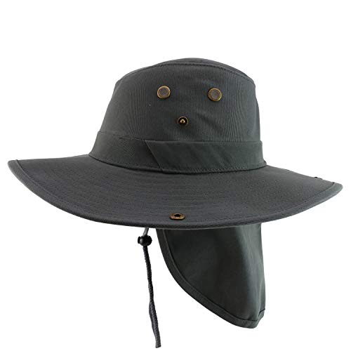 Trendy Apparel Shop XXL Oversize Cowboy Style Cap with Neck Flap