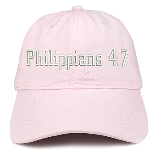 Trendy Apparel Shop Philippians 4:7 Low Profile Soft Cotton Baseball Cap