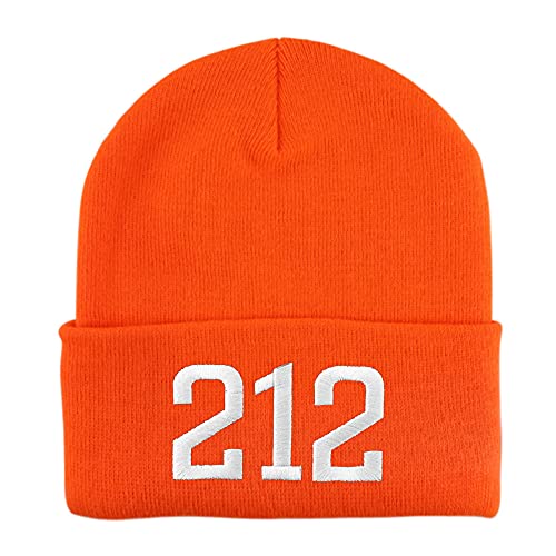 Trendy Apparel Shop New York City 212 Old English Embroidered Long Cuff Beanie
