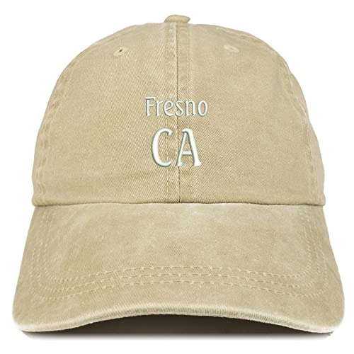 Trendy Apparel Shop Fresno CA Embroidered Pigment Dyed Washed Baseball Cap