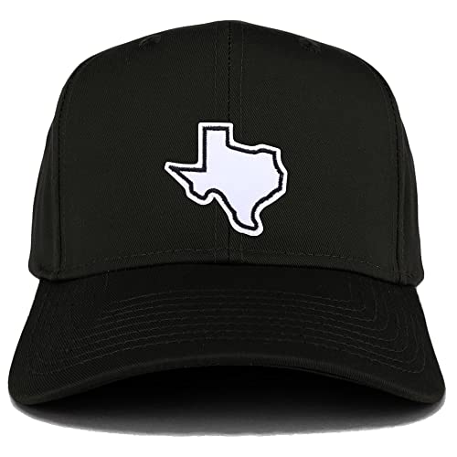 Trendy Apparel Shop Texas State Outline Patch Structured Baseball Cap
