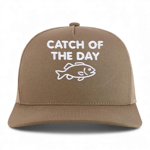 Trendy Apparel Shop Catch of The Day Embroidered 5 Panel Snapback Trucker Cap