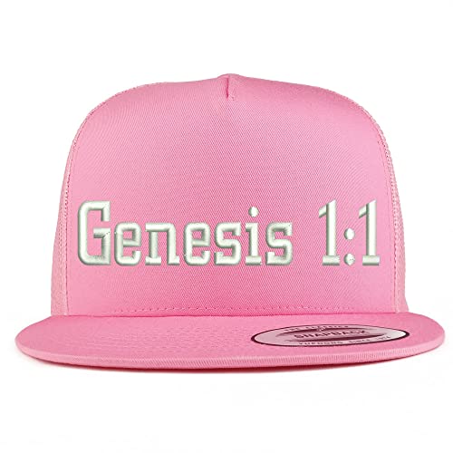 Trendy Apparel Shop Genesis 1:1 5 Panel Flatbill Trucker Cap