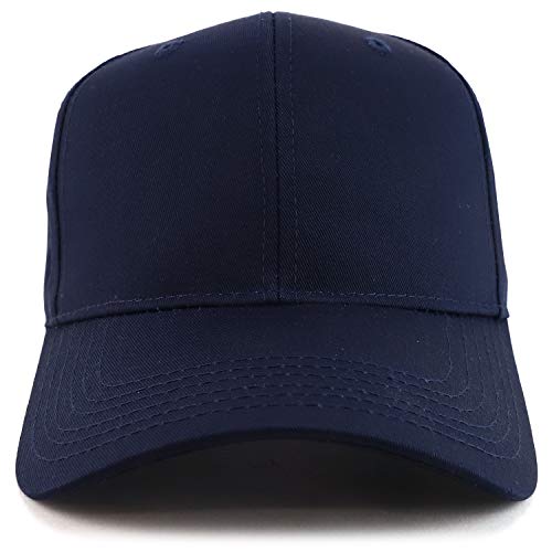 Trendy Apparel Shop High Profile Sturctured Plain Back Casual Baseball Cap