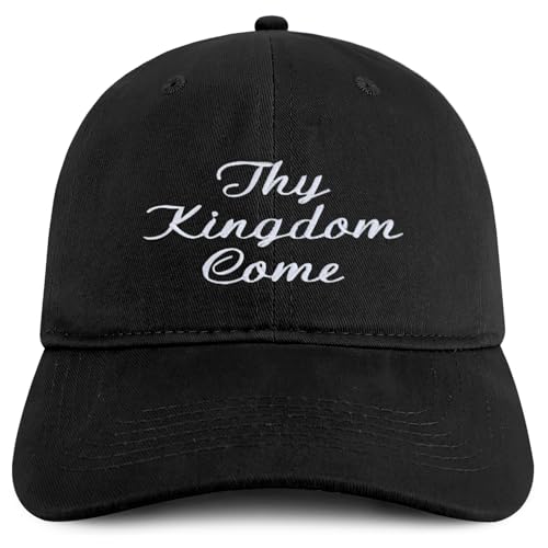 Trendy Apparel Shop Thy Kingdom Come Embroidered Soft Cotton Baseball Cap
