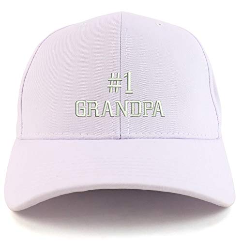 Trendy Apparel Shop Number 1 Grandpa Embroidered Sturctured Baseball Cap