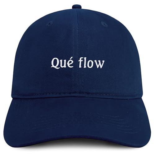 Trendy Apparel Shop Que Flow Embroidered Cotton Low Profile Dad Hat
