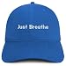 Trendy Apparel Shop Just Breathe Embroidered Cotton Unstructured Low Profile Dad Hat