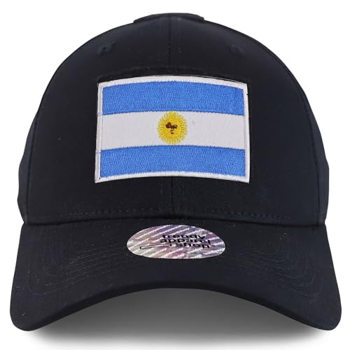 Trendy Apparel Shop Argentina Flag Hook and Loop Patch Tactical Baseball Cap