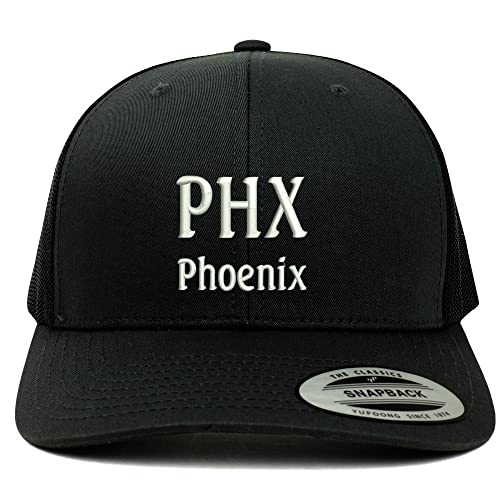 Trendy Apparel Shop PHX Pheonix Embroidered Retro Fit Trucker Mesh Cap