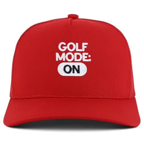 Trendy Apparel Shop Golf Mode On Embroidered 5 Panel Snapback Trucker Cap
