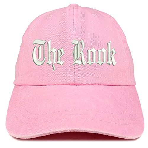 Trendy Apparel Shop The Rook Old English Embroidered Pigment Dyed Washed Baseball Cap