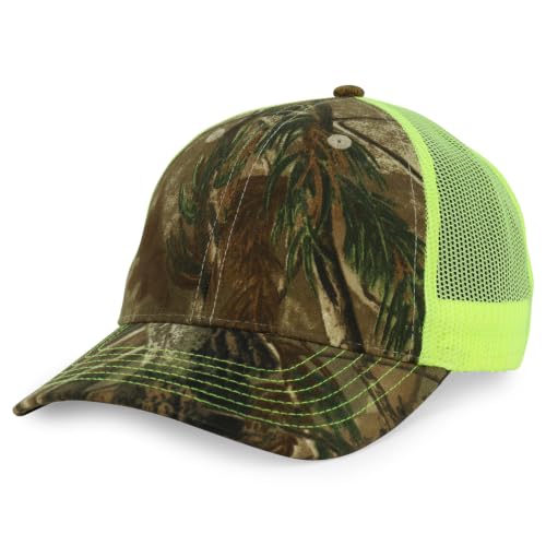 Trendy Apparel Shop Hunting Camouflage Adjustable Mesh Back Tucker Cap