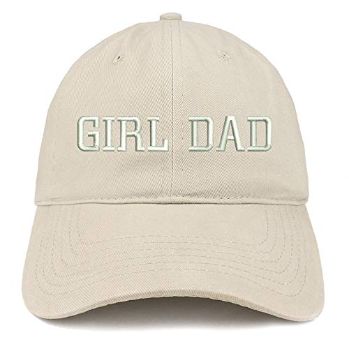 Trendy Apparel Shop Girl DAD Embroidered Soft Crown 100% Brushed Cotton Cap