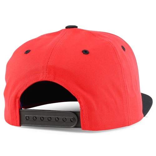 Trendy Apparel Shop Circular Mexico Eagle Embroidered Flatbill Snapback Cap