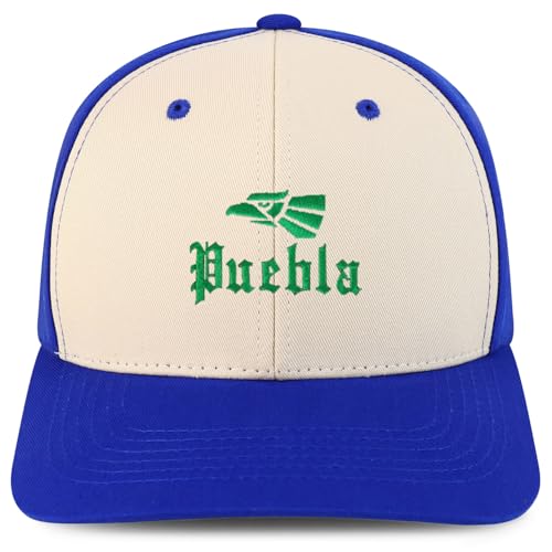 Trendy Apparel Shop Puebla Mexico City Embroidered 6 Panel Snapback Baseball Cap