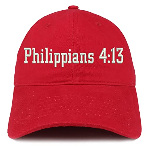 Trendy Apparel Shop Philippians 4:13 Low Profile Soft Cotton Baseball Cap