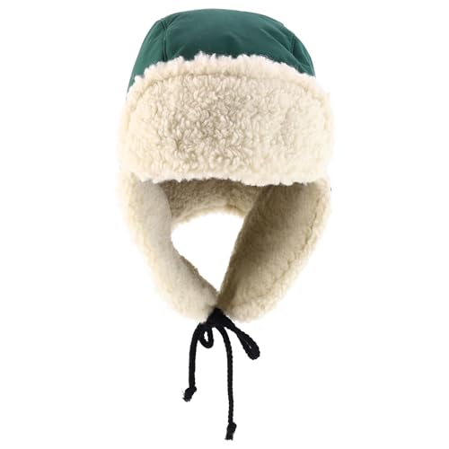 Trendy Apprel Shop Warm Winter Fur Ear Flaps Sherpa Lined Trooper Hat