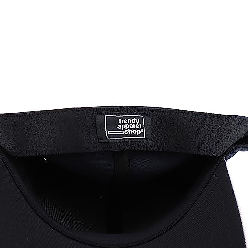 Trendy Apparel Shop Oversize XXL Two Tone Structured Cotton Fitted Baseball Cap
