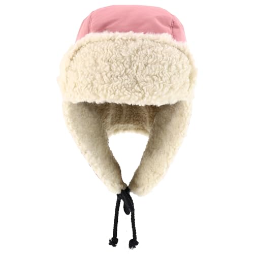 Trendy Apprel Shop Warm Winter Fur Ear Flaps Sherpa Lined Trooper Hat