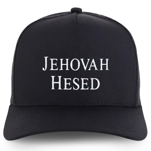 Trendy Apparel Shop Jehovah Hesed Embroidered 5 Panel Snapback Trucker Cap