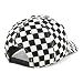 Trendy Apparel Shop Structured 5 Panel Checkered Print Baseball Cap