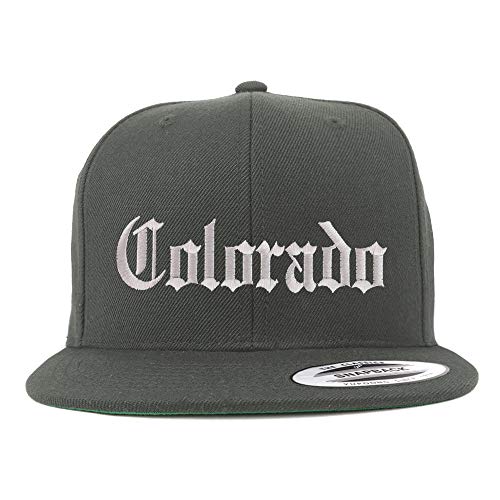 Trendy Apparel Shop Colorado State Old English Embroidered Flatbill Snapback