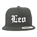 Trendy Apparel Shop Leo Old English Embroidered Flatbill Snapback