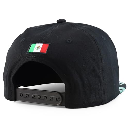 Trendy Apparel Shop Mexico States Auto License Plate Theme Flat Bill Snapback Cap