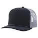 Trendy Apparel Shop 5 Panel Structured Trucker Cap with Mexico Flag Design Undervisor